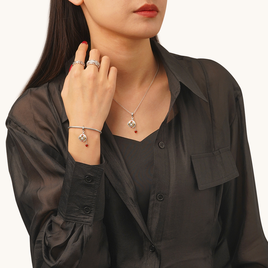 懷錶兔耳吊墜 image number 4