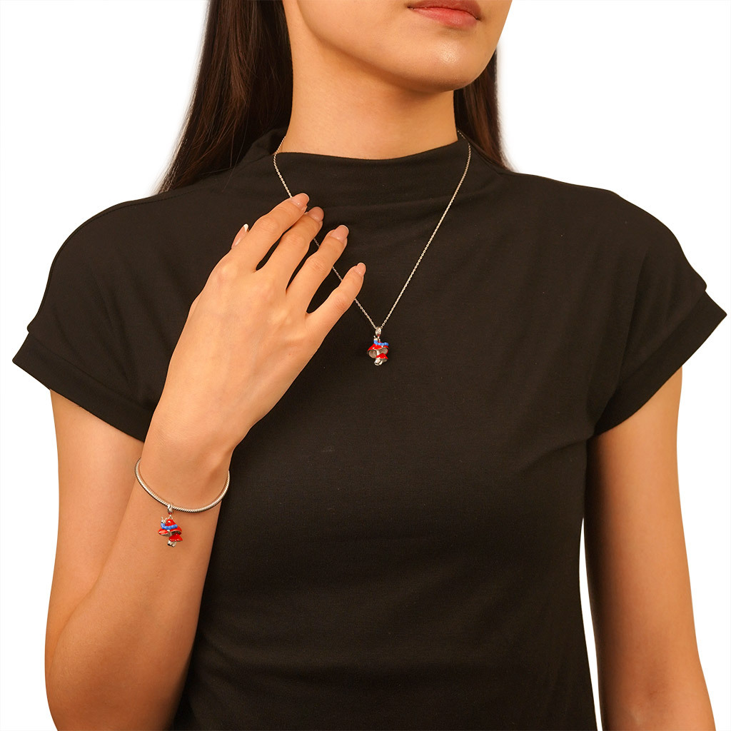 紅菇毛毛蟲吊墜 image number 3