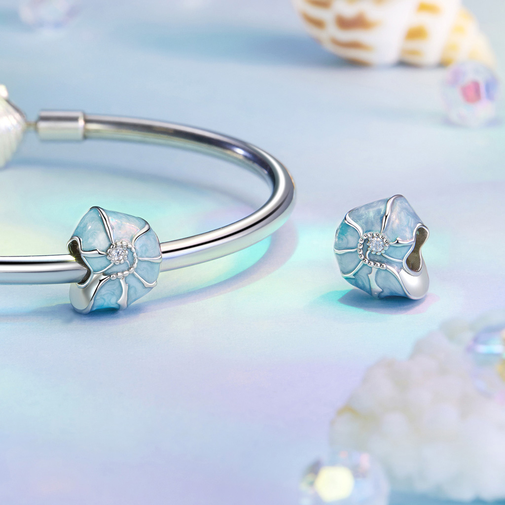 藍色海螺珠飾 image number 1