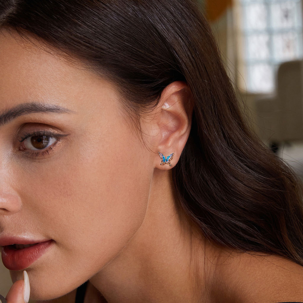 光環蝴蝶款耳環 image number 3