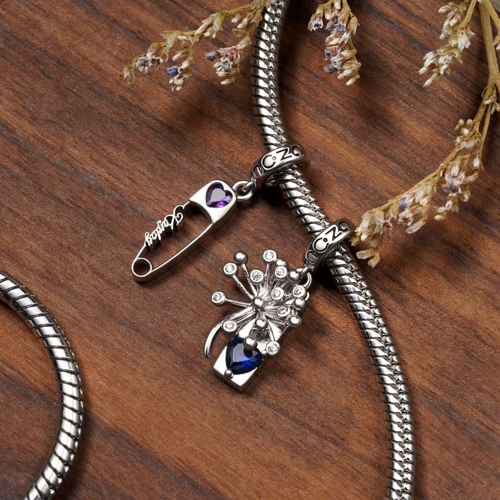 可雕刻生日石吊墜 image number 3