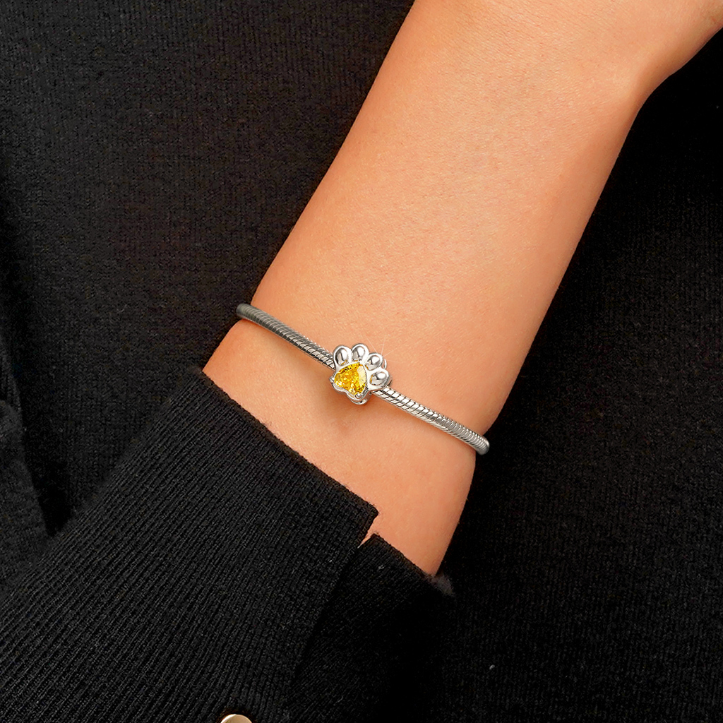 寵物爪心形生日石珠飾 image number 4