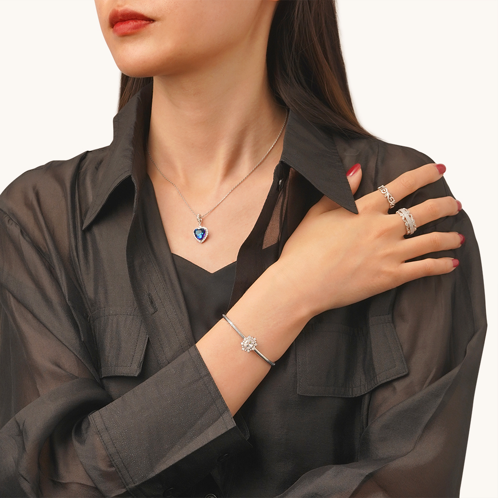 閃亮橢圓形切割CZ寶石珠飾 image number 2