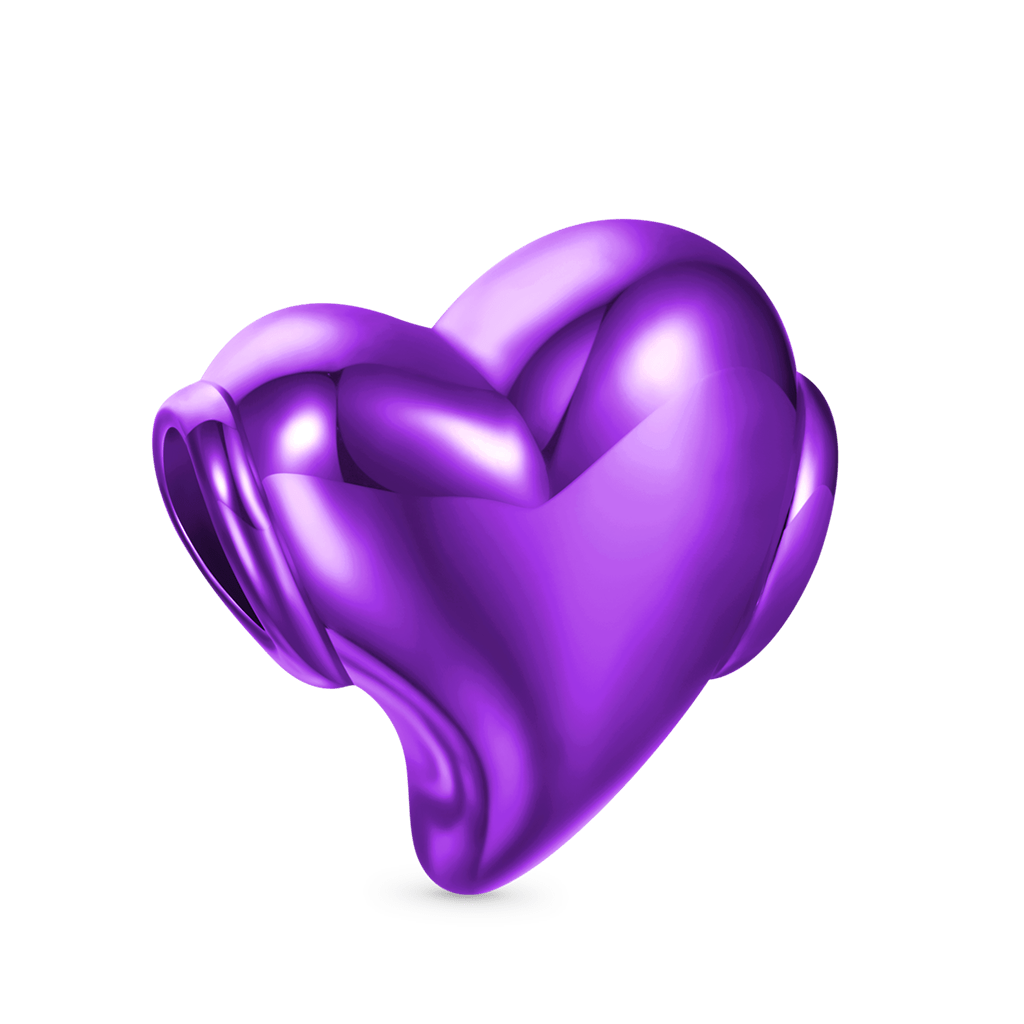 心形CZ寶石泳彩珠飾 image number 1