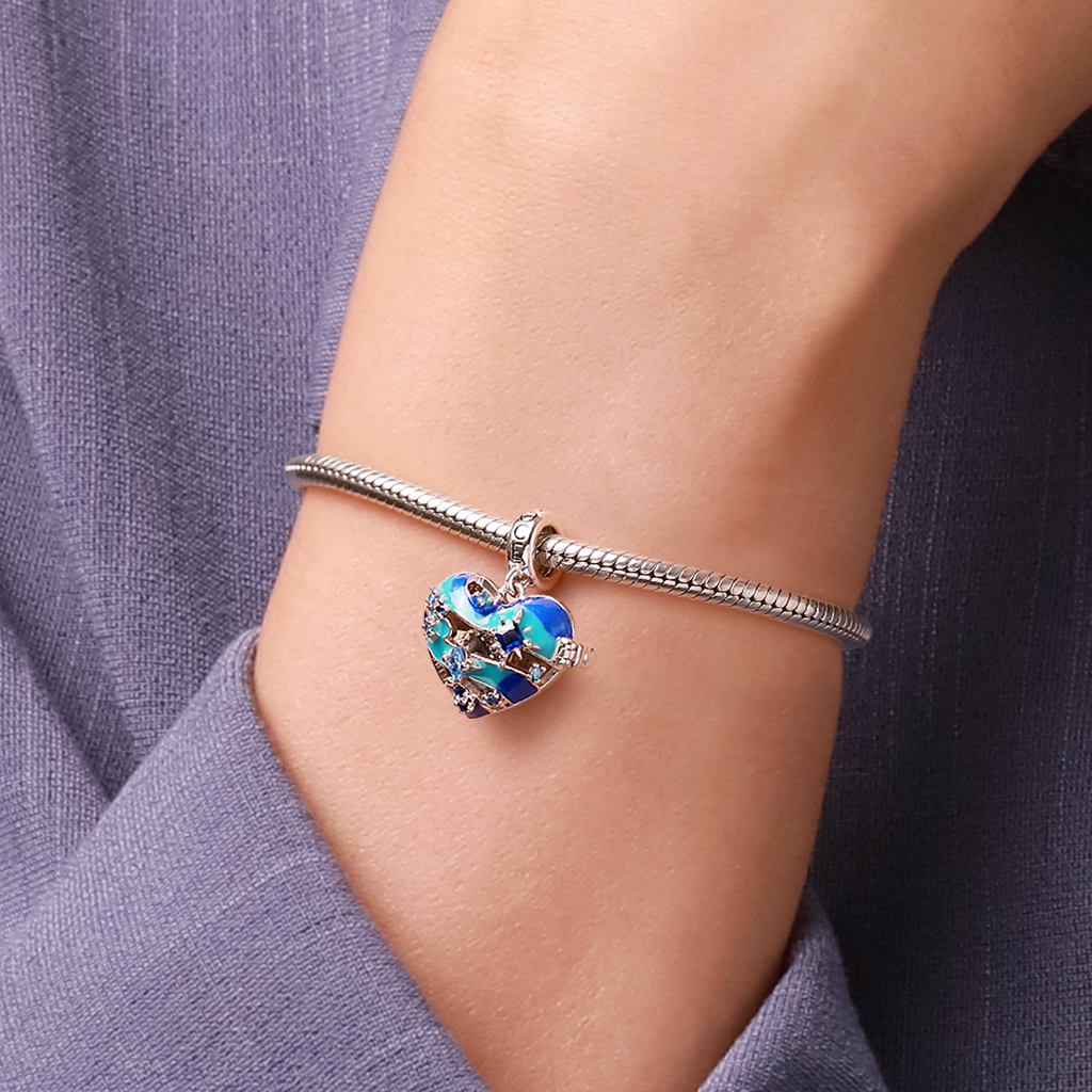 心形無線 LED 發光海王星吊墜 image number 7