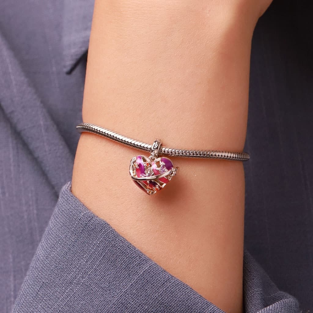 心形無線LED發光土星吊墜 image number 7