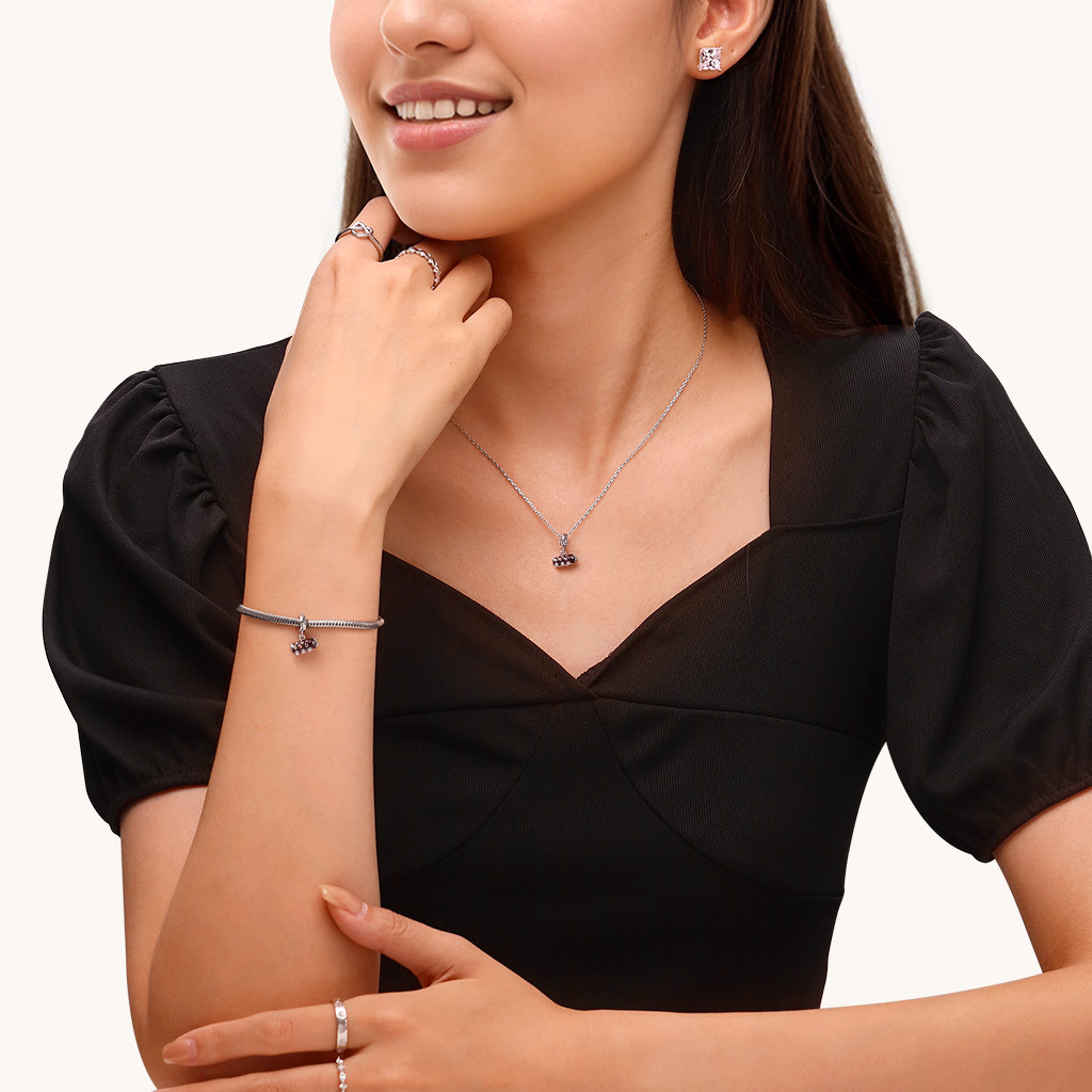 毛毛蟲瑞士捲吊墜 image number 3