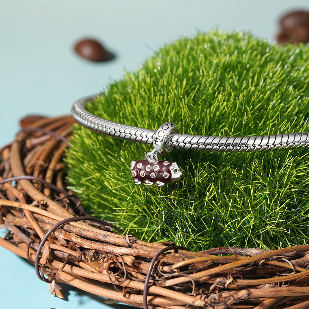 毛毛蟲瑞士捲吊墜 image number 2