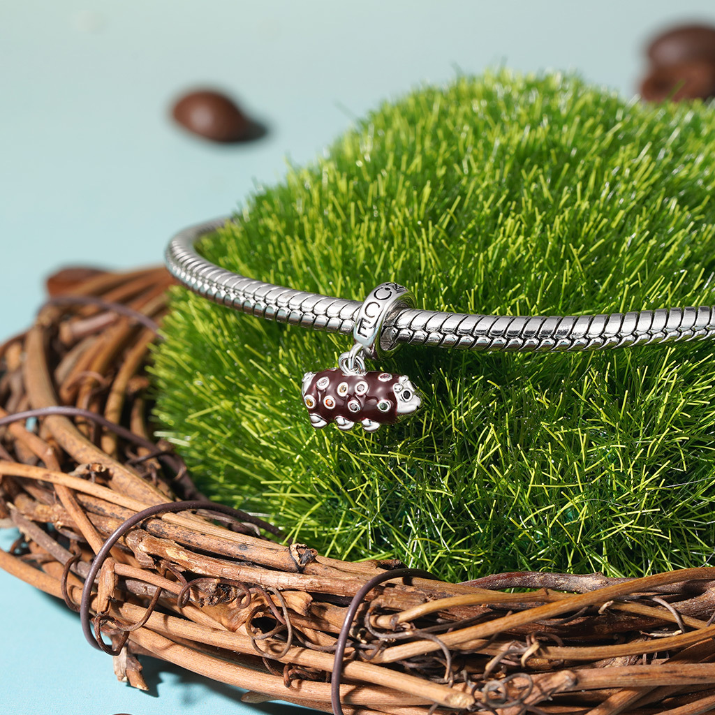 毛毛蟲瑞士捲吊墜 image number 2