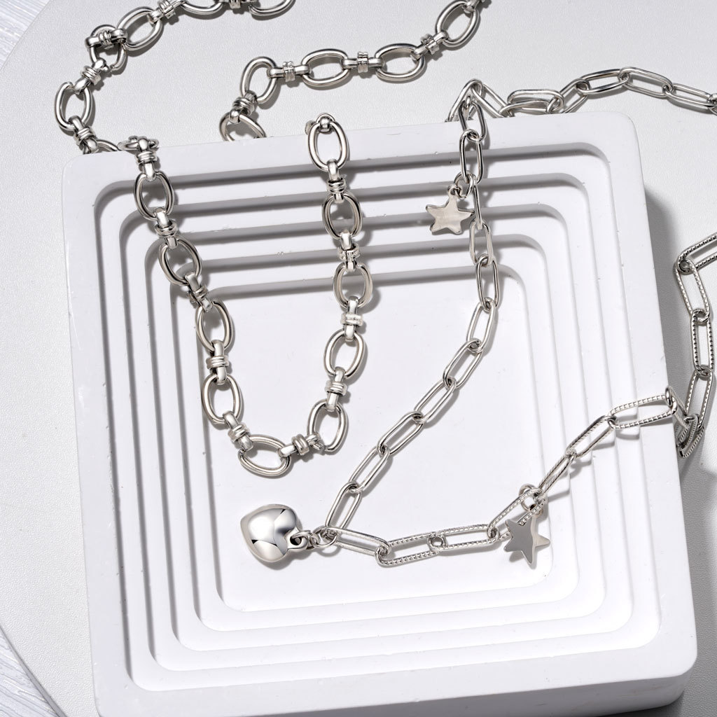 小星星心形鏈圈項鍊 image number 2