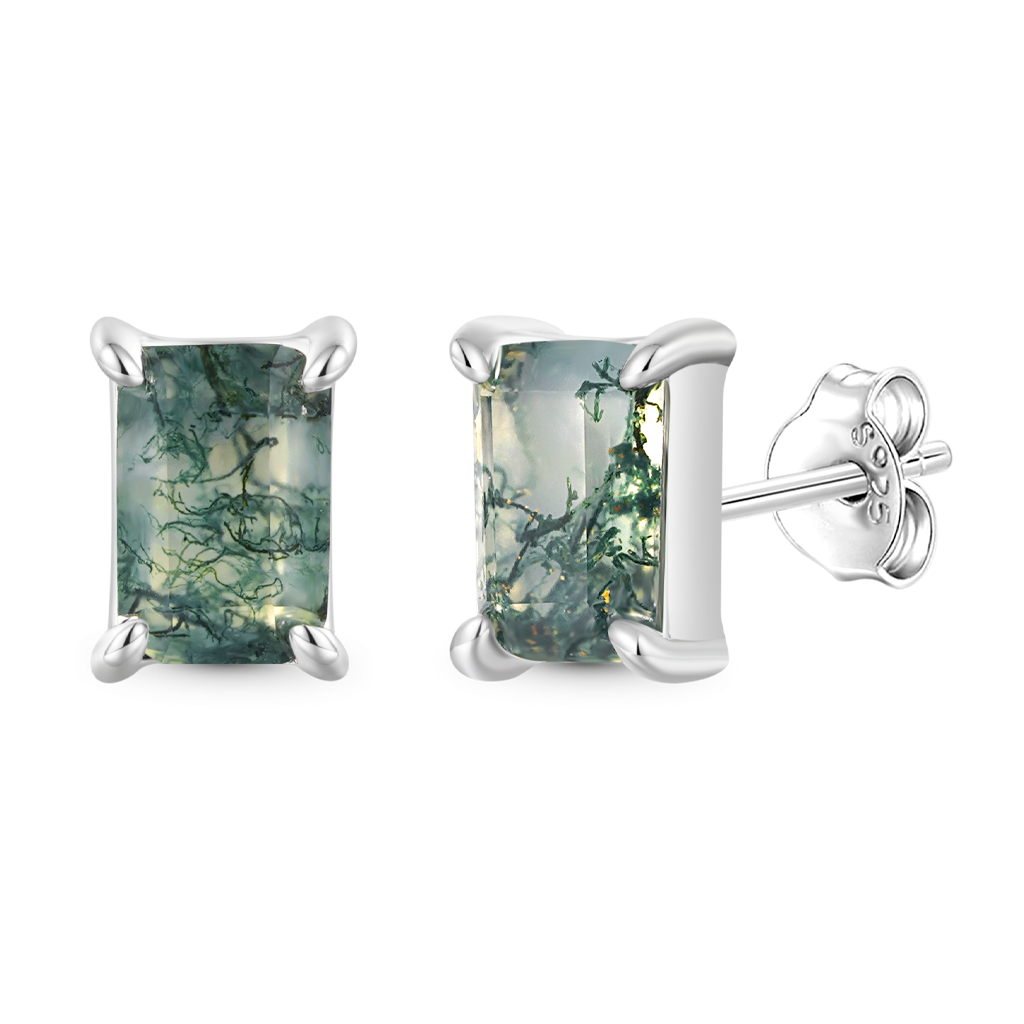 綠苔蘚耳環 image number 1