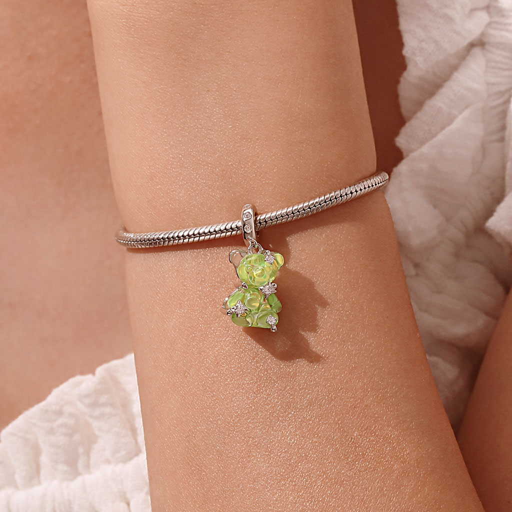 綠色夢幻小熊吊墜 image number 4