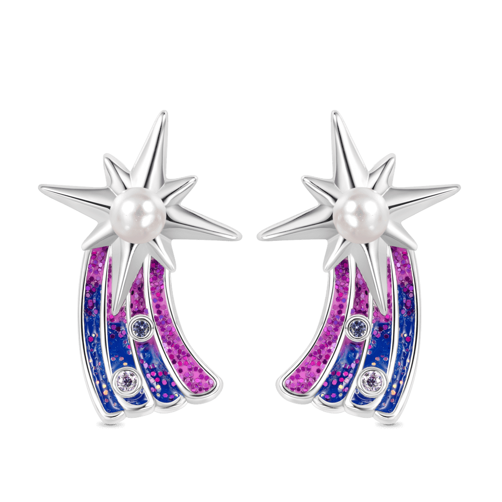 流星珍珠耳環 image number 0