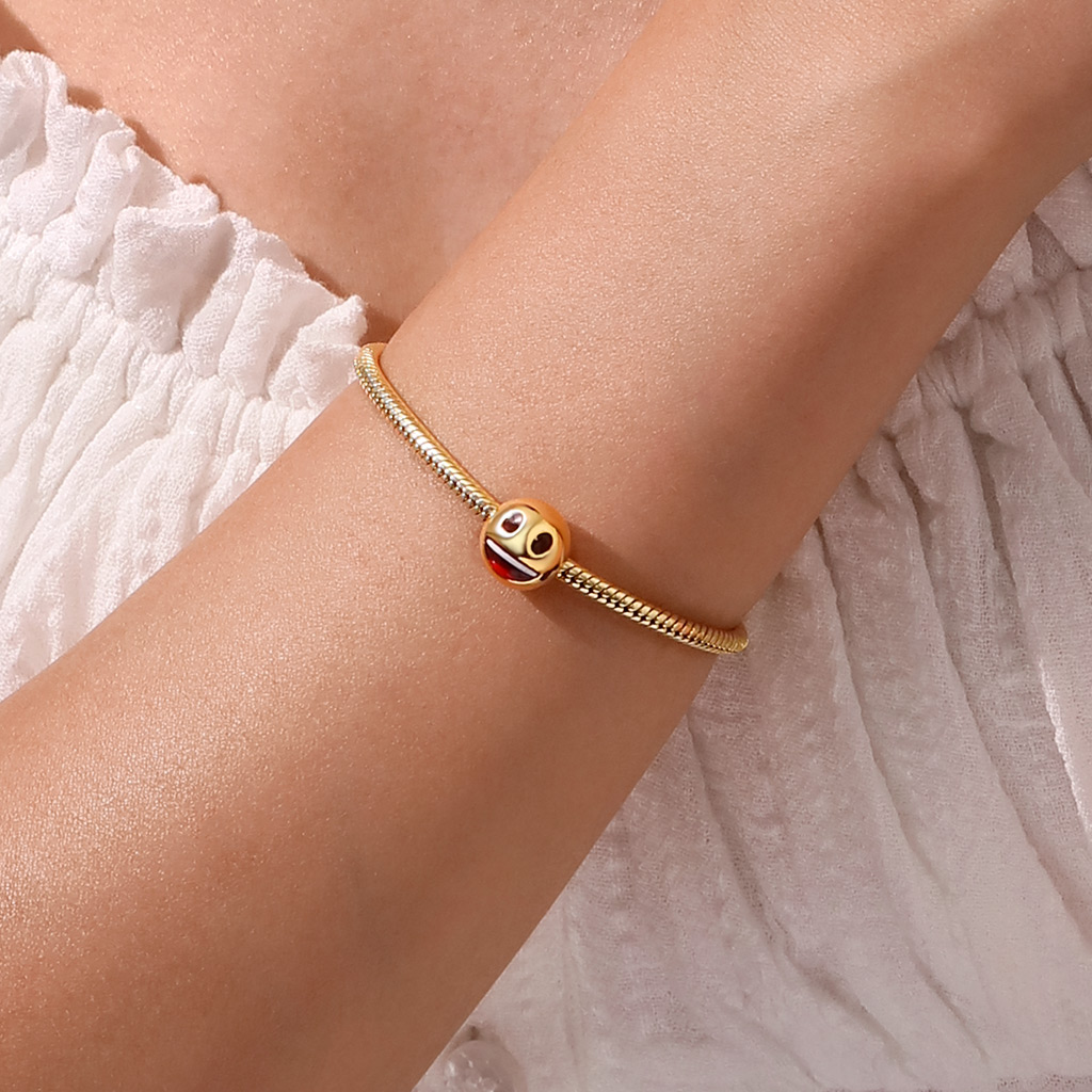 emoji大眼笑臉珠飾 image number 4