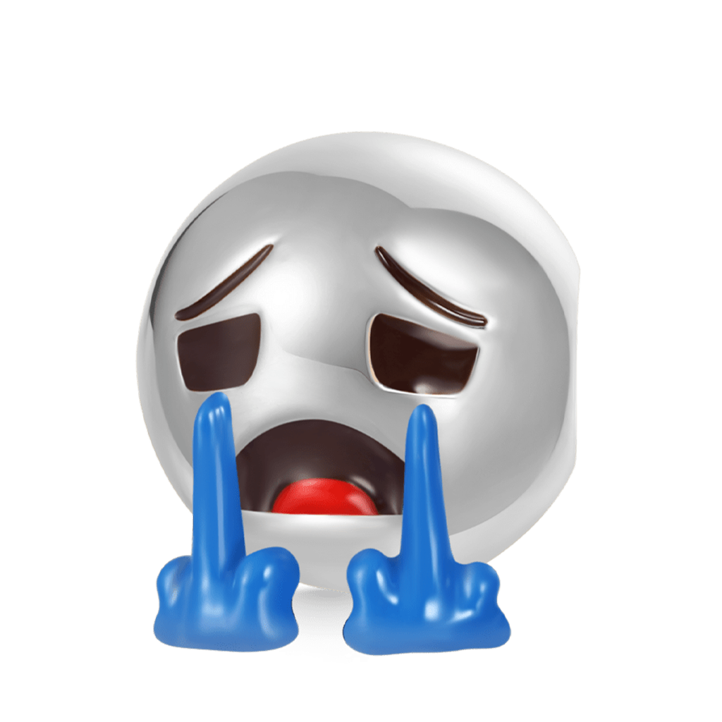 emoji大聲哭泣珠飾 image number 1