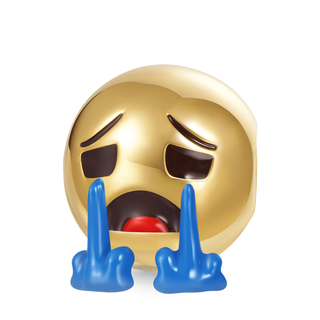 emoji大聲哭泣珠飾 image number 0