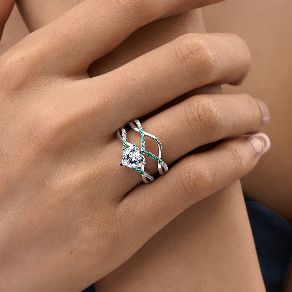 許願骨可疊戴戒指套裝 image number 4