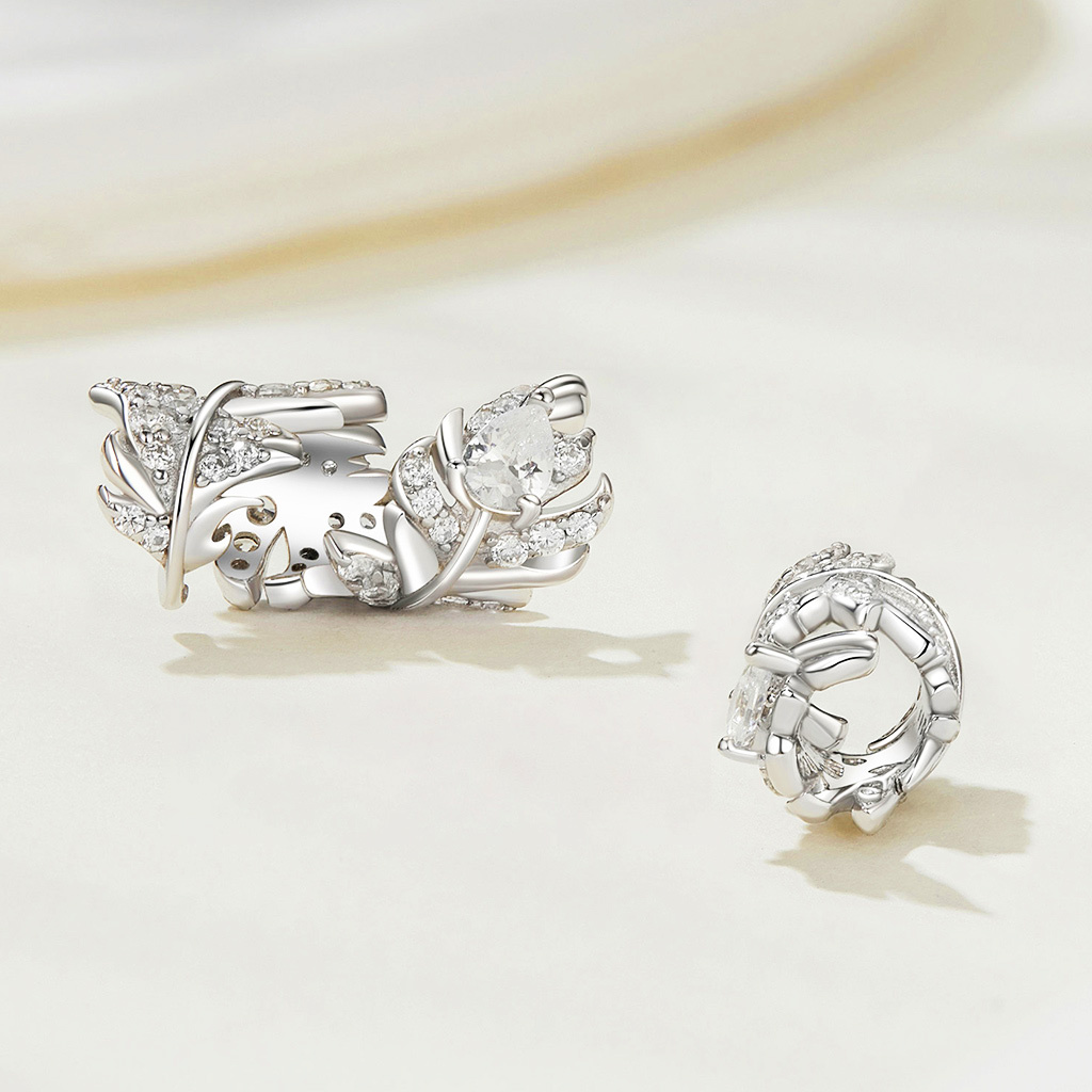 弧形羽毛珠飾 image number 1