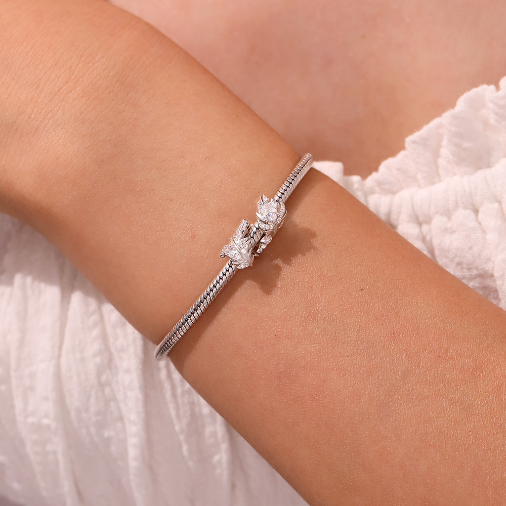 弧形羽毛珠飾 image number 3