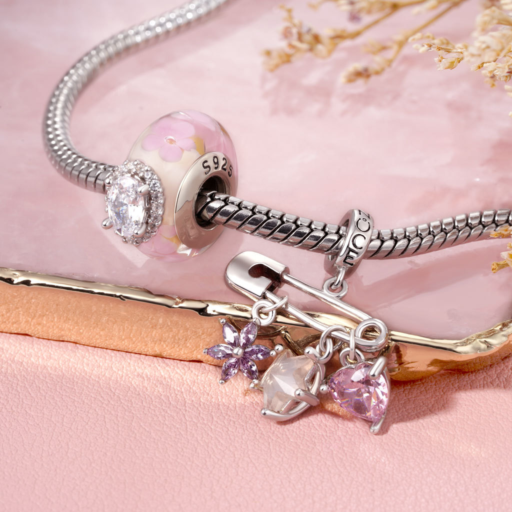 浪漫櫻花琉璃珠飾 image number 2