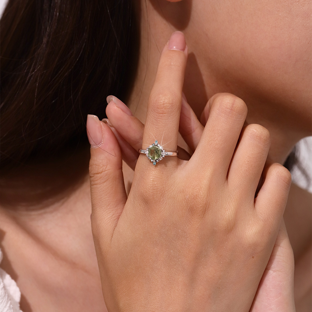 綠髮晶戒指 image number 3