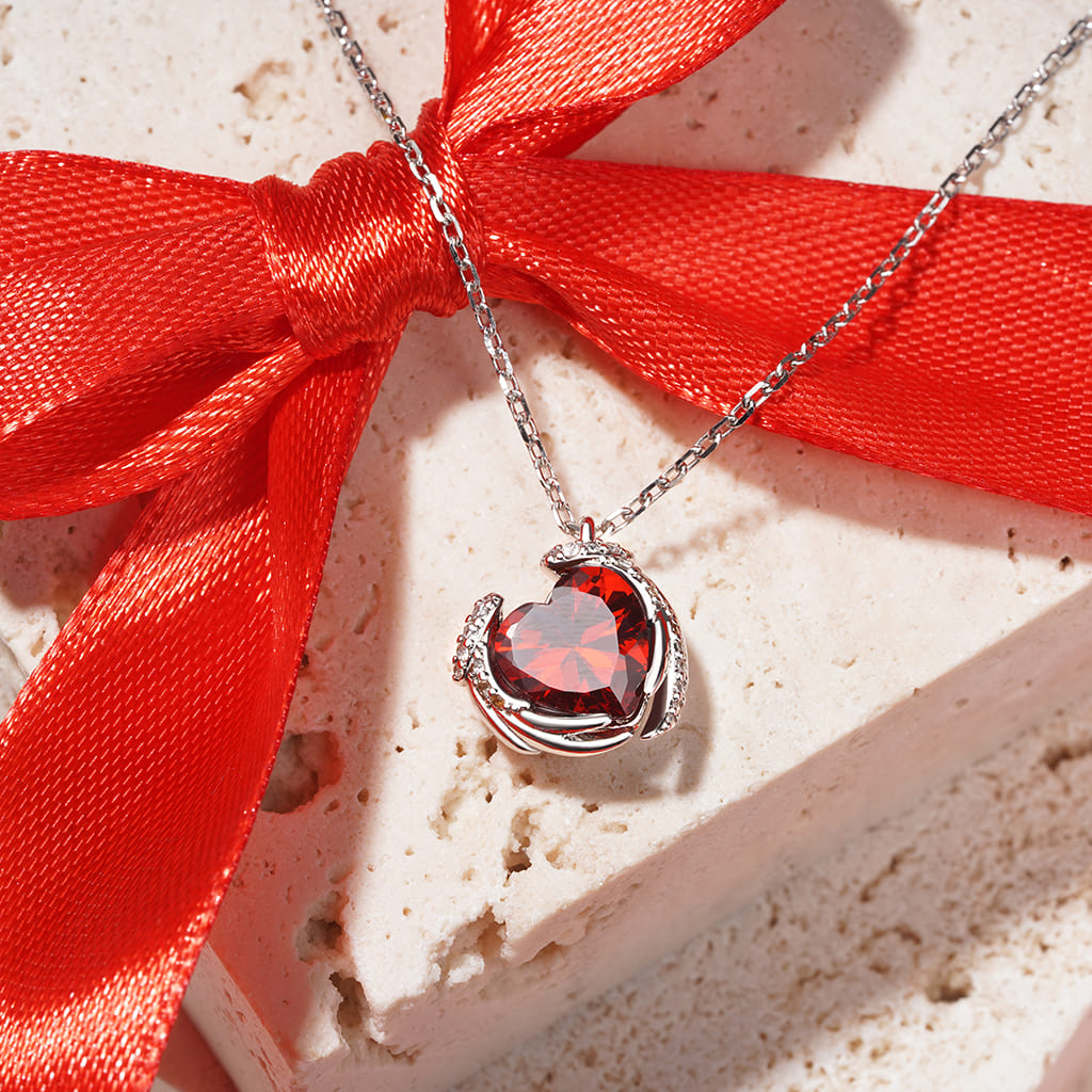 愛心翅膀項鍊 image number 3