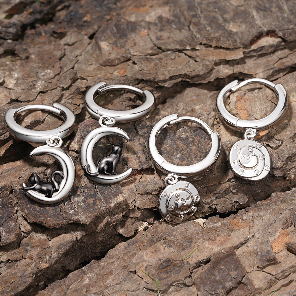 肉桂捲環狀耳環 image number 2