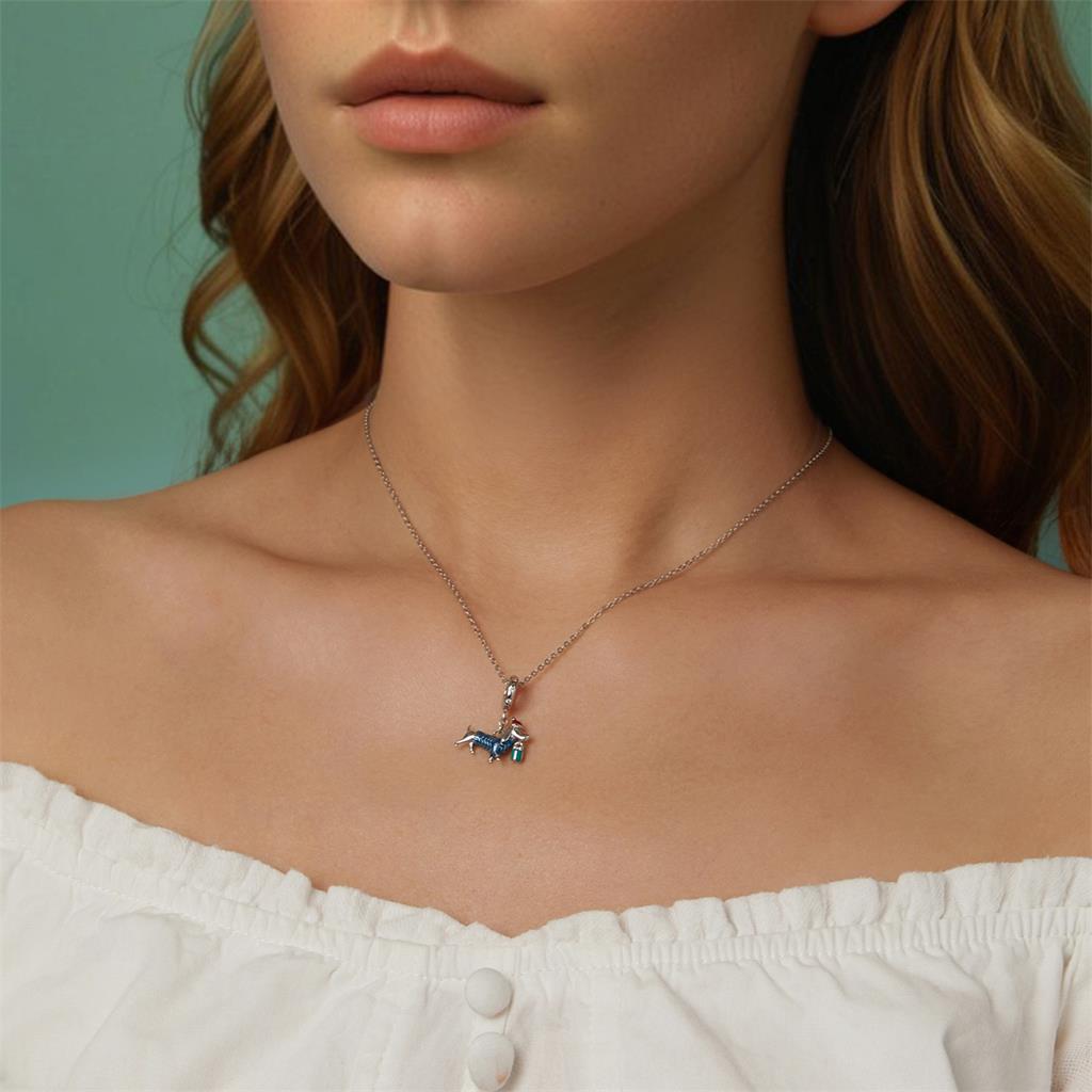 聖誕臘腸狗吊墜 image number 4