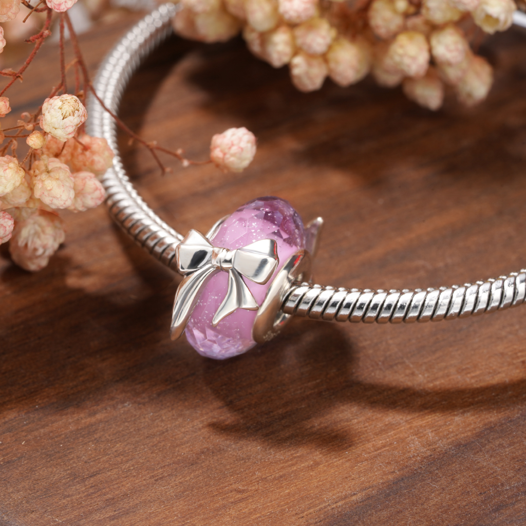 粉色蝴蝶結珠飾 image number 2