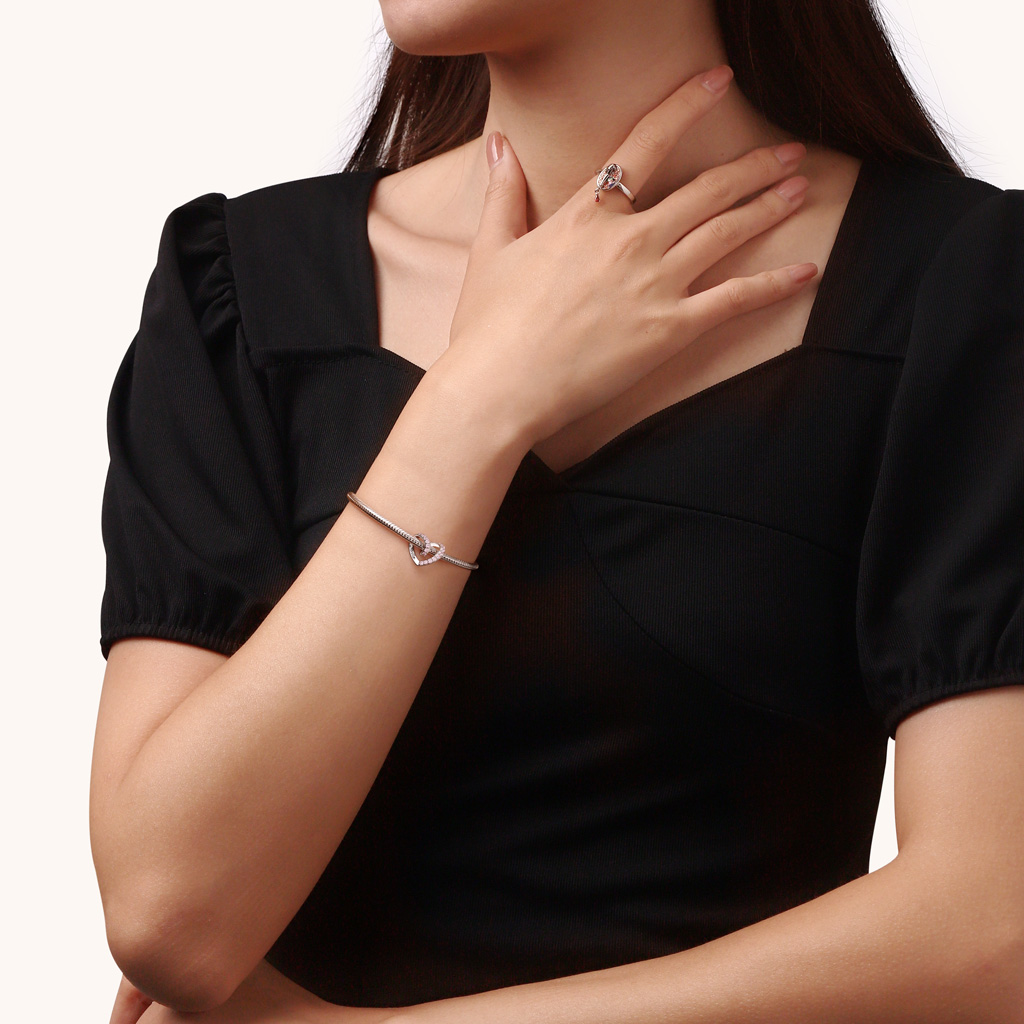 纏繞心形珠飾 image number 4