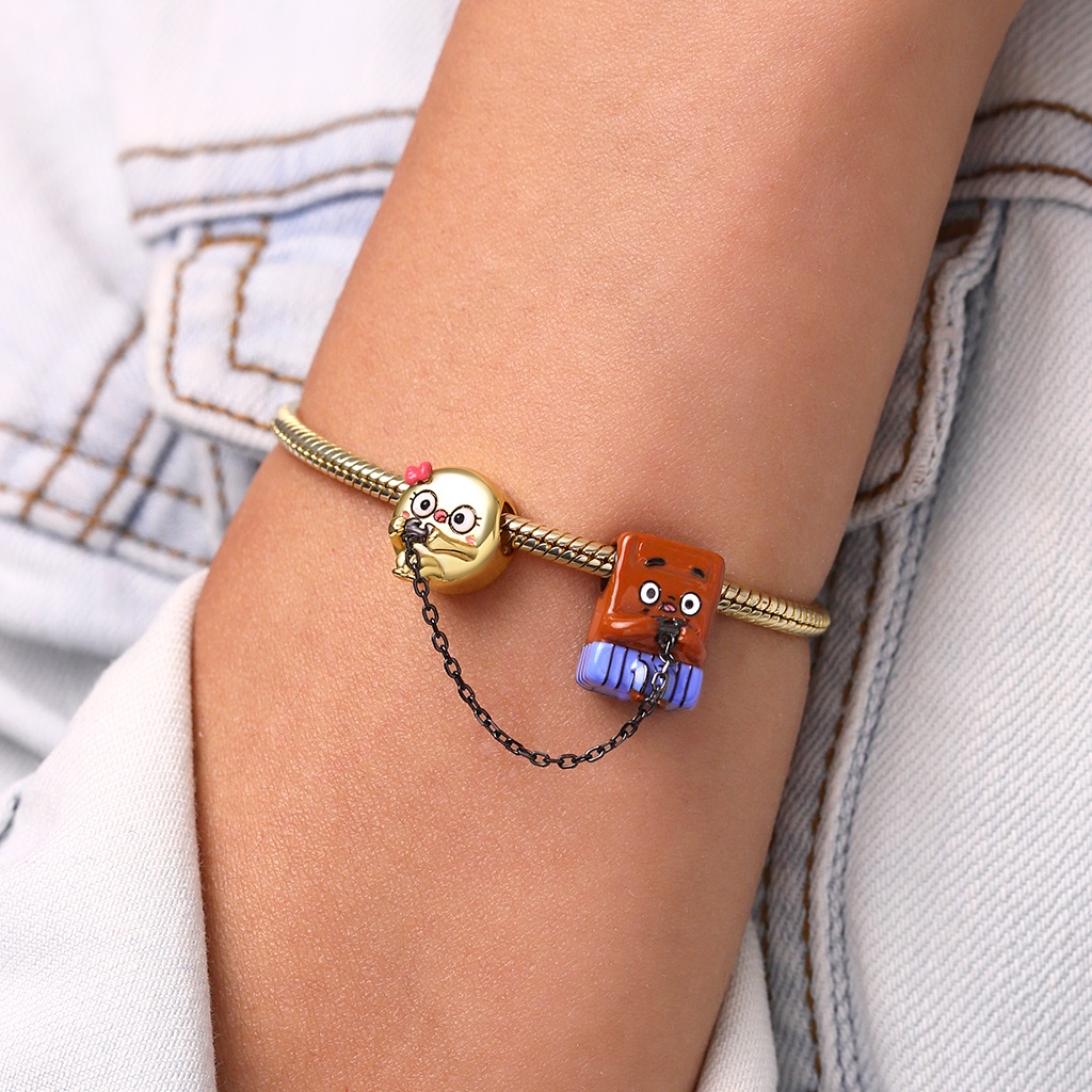 巧克力與煎餅打遊戲珠飾 image number 4