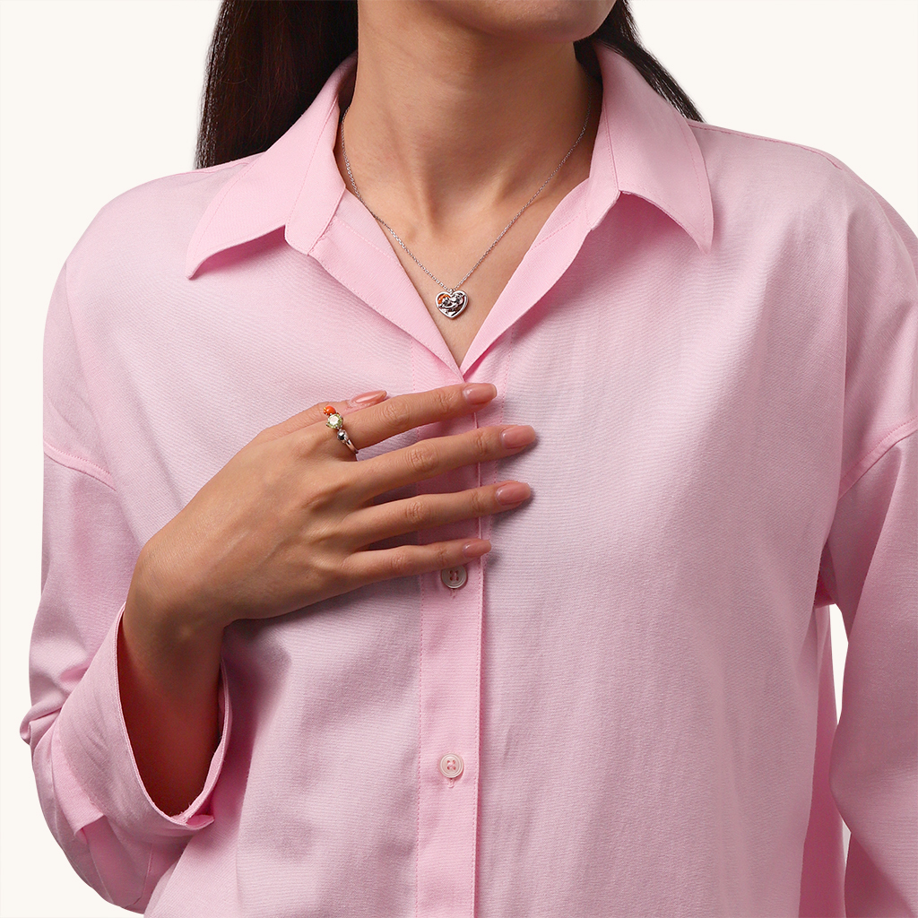 史瑞克與費安娜心形項鍊 image number 4