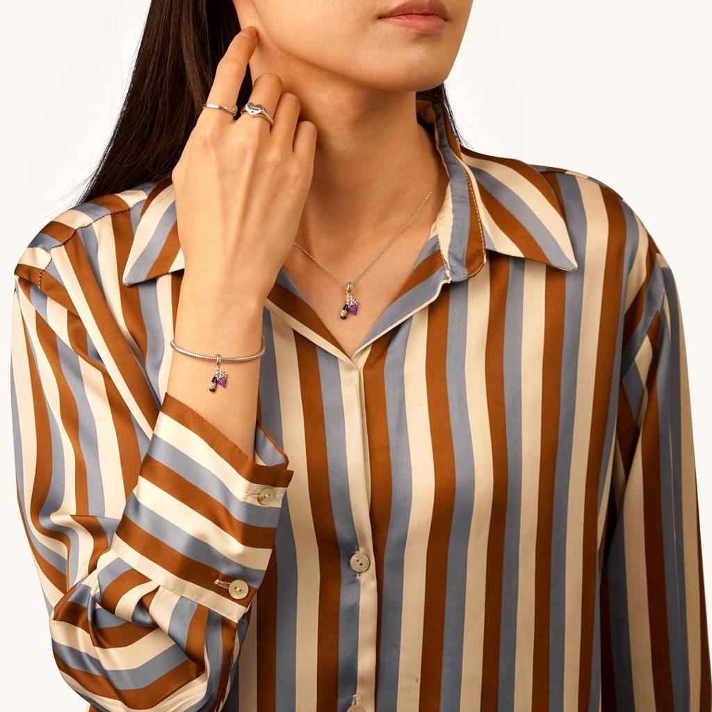 葡萄與葡萄酒吊墜 image number 3