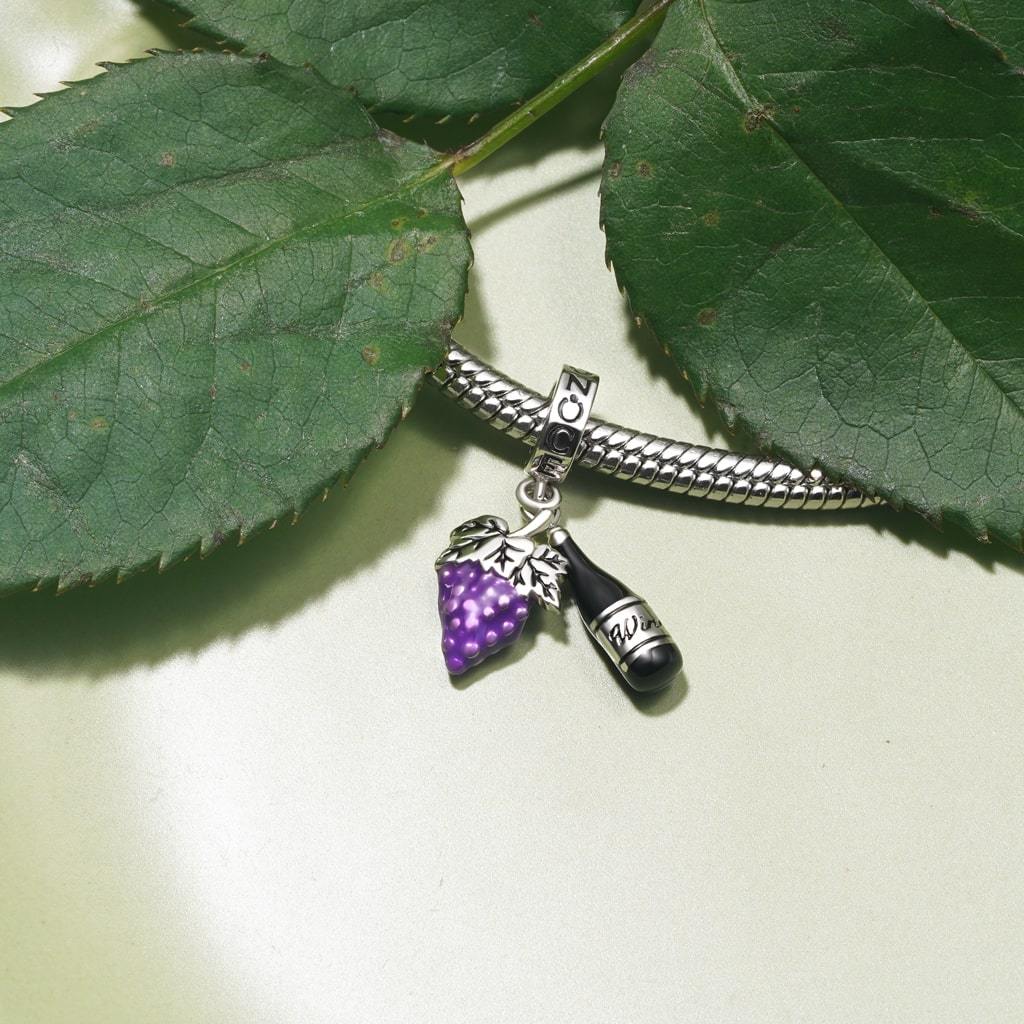 葡萄與葡萄酒吊墜 image number 2