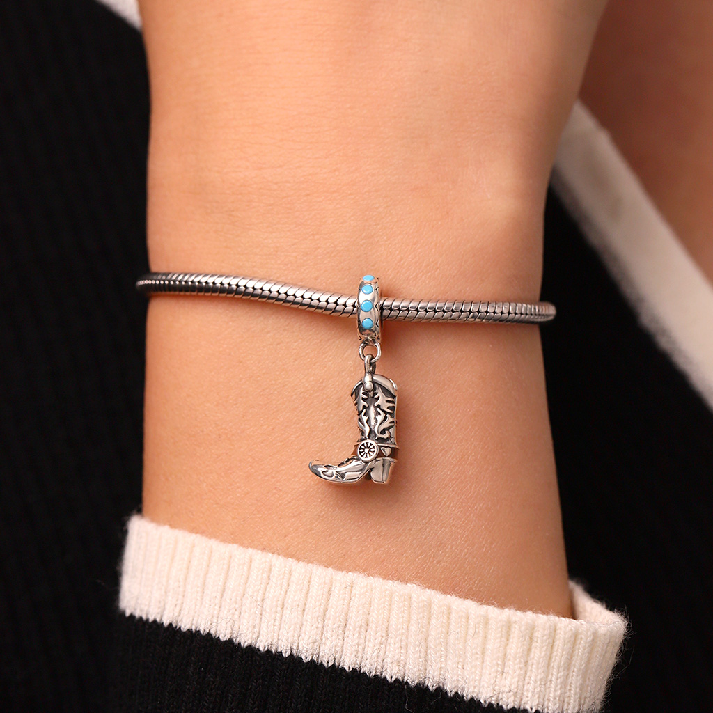 西部牛仔靴吊墜 image number 5