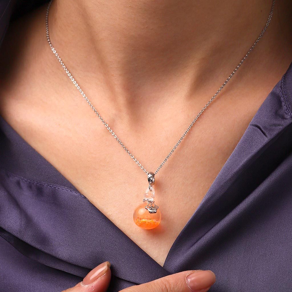 閃亮可雕刻爪印流沙吊墜 image number 5