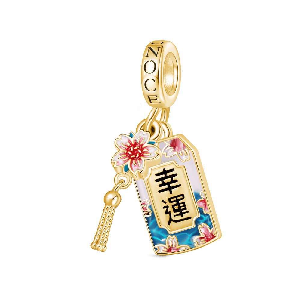 18k金浮世繪櫻花吊墜 image number 0
