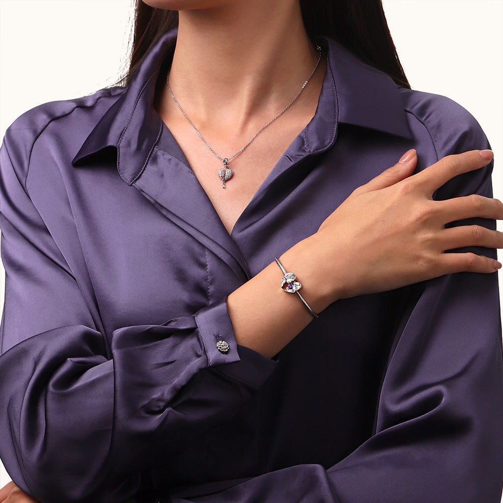 母子愛心雙珠飾 image number 4