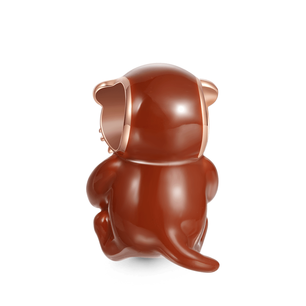 布魯克水獺擁抱心形珠飾 image number 1