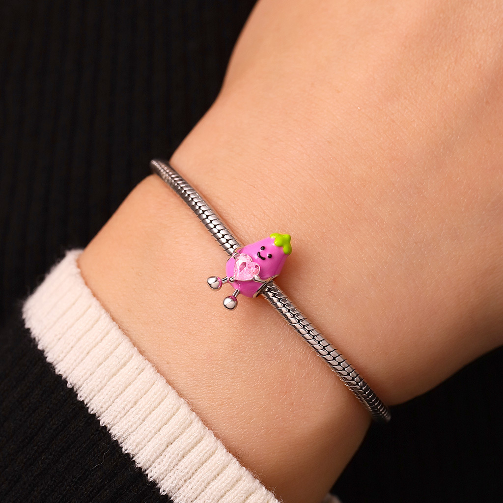 活潑蔬菜茄子珠飾 image number 7