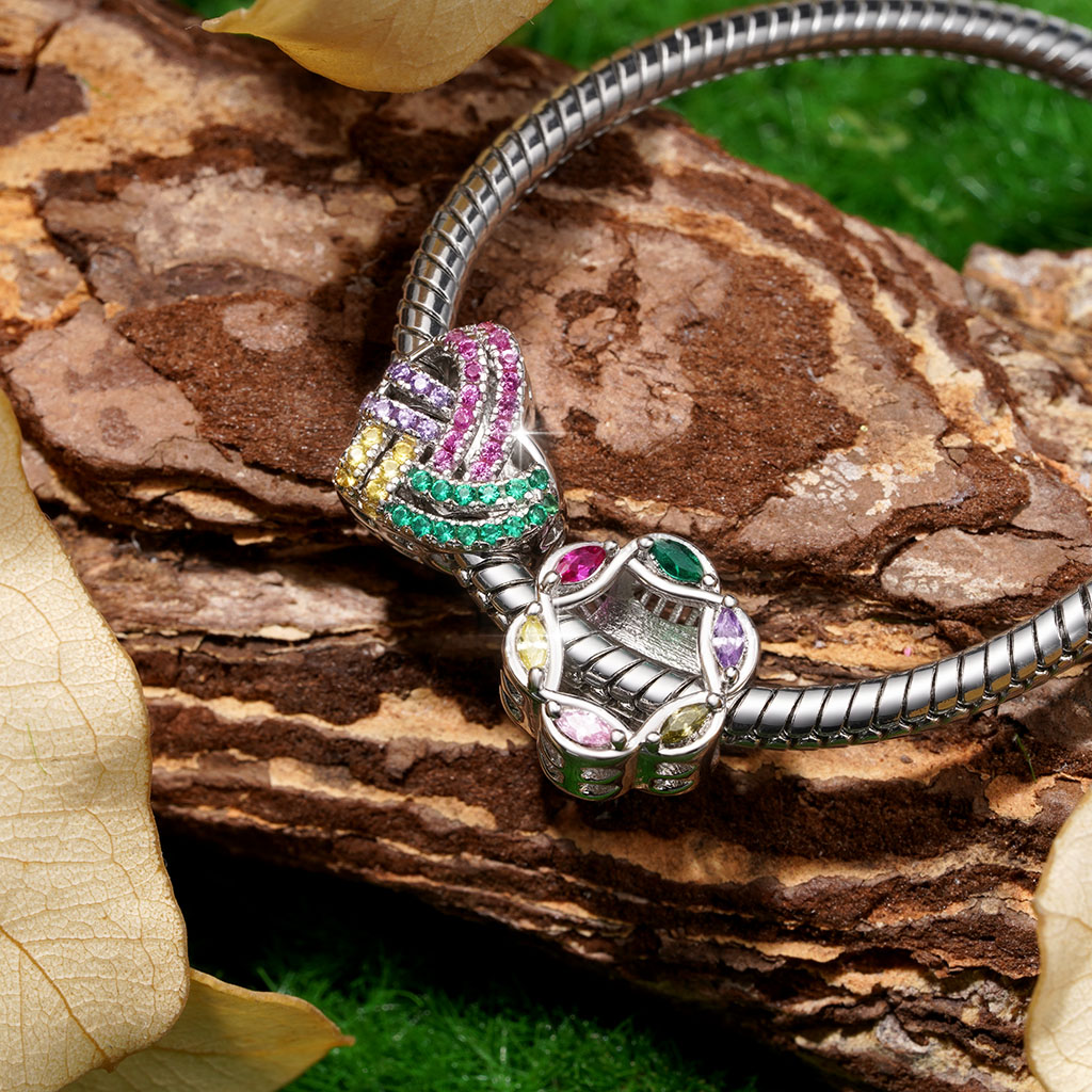 CZ寶石璀璨心形珠飾 image number 3