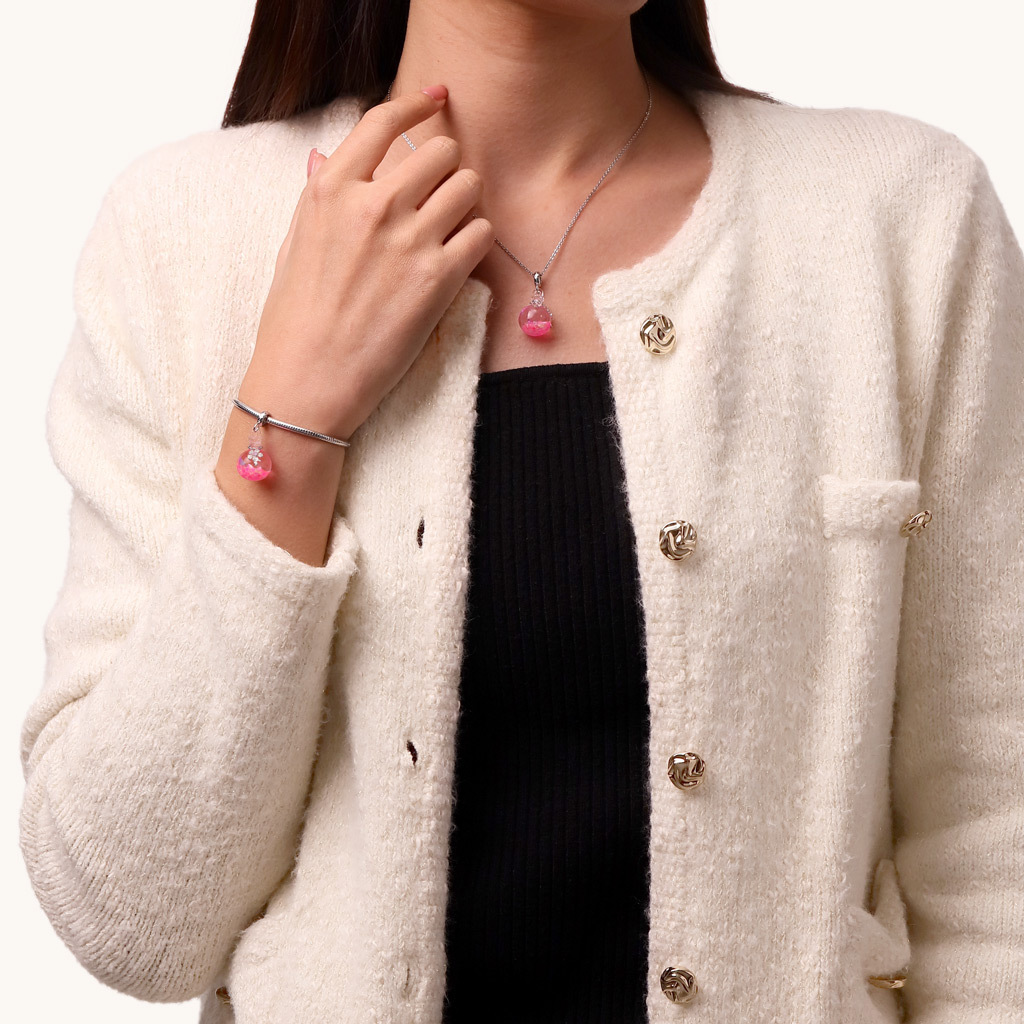 櫻花流沙瓶吊墜 image number 5