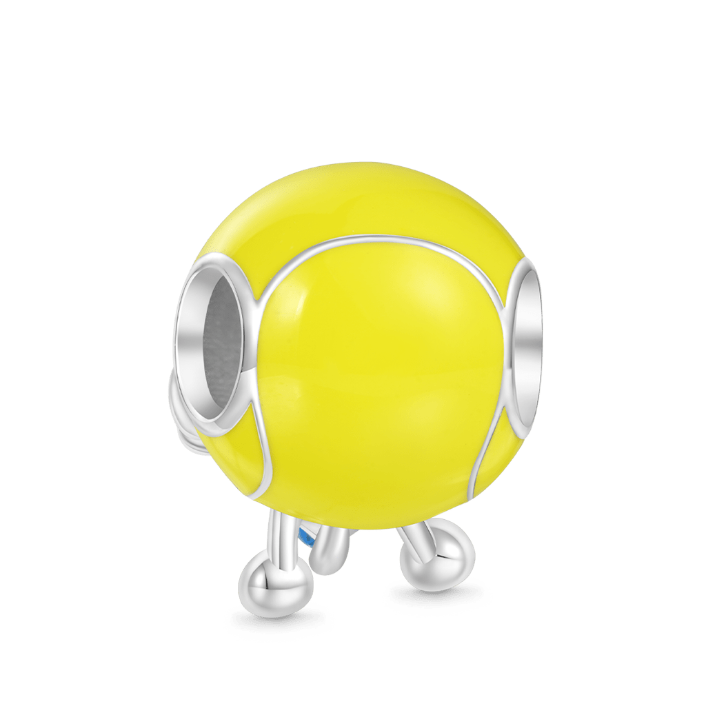 網球擁抱愛心珠飾 image number 1