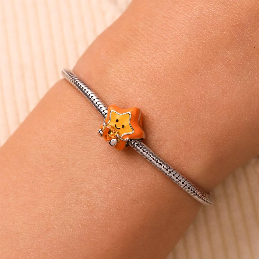 星星餅乾擁抱愛心珠飾 image number 6