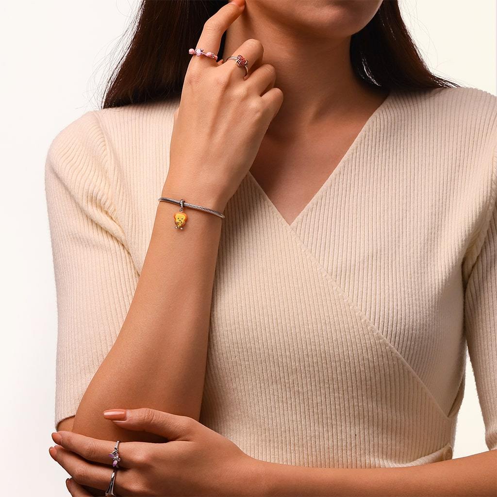 吐司擁抱愛心珠飾 image number 4