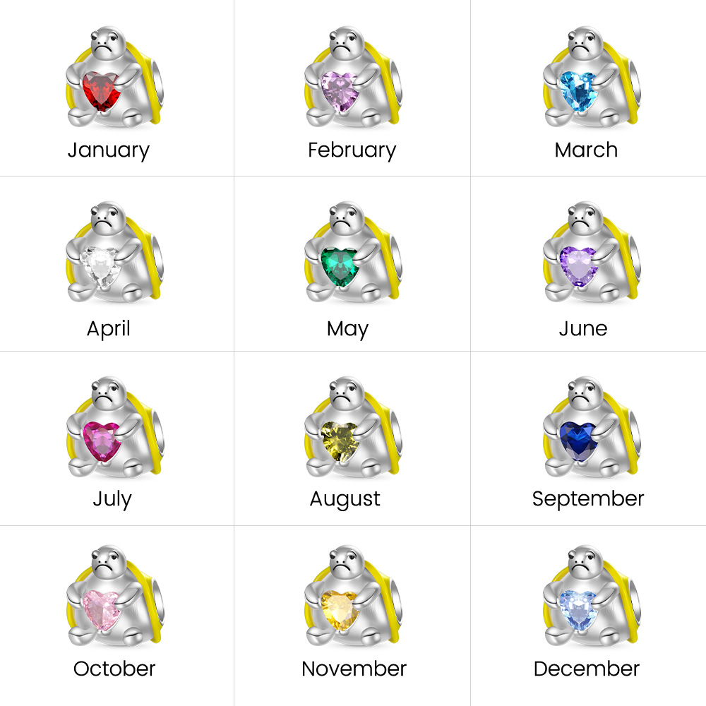 海龜擁抱愛心珠飾 image number 3