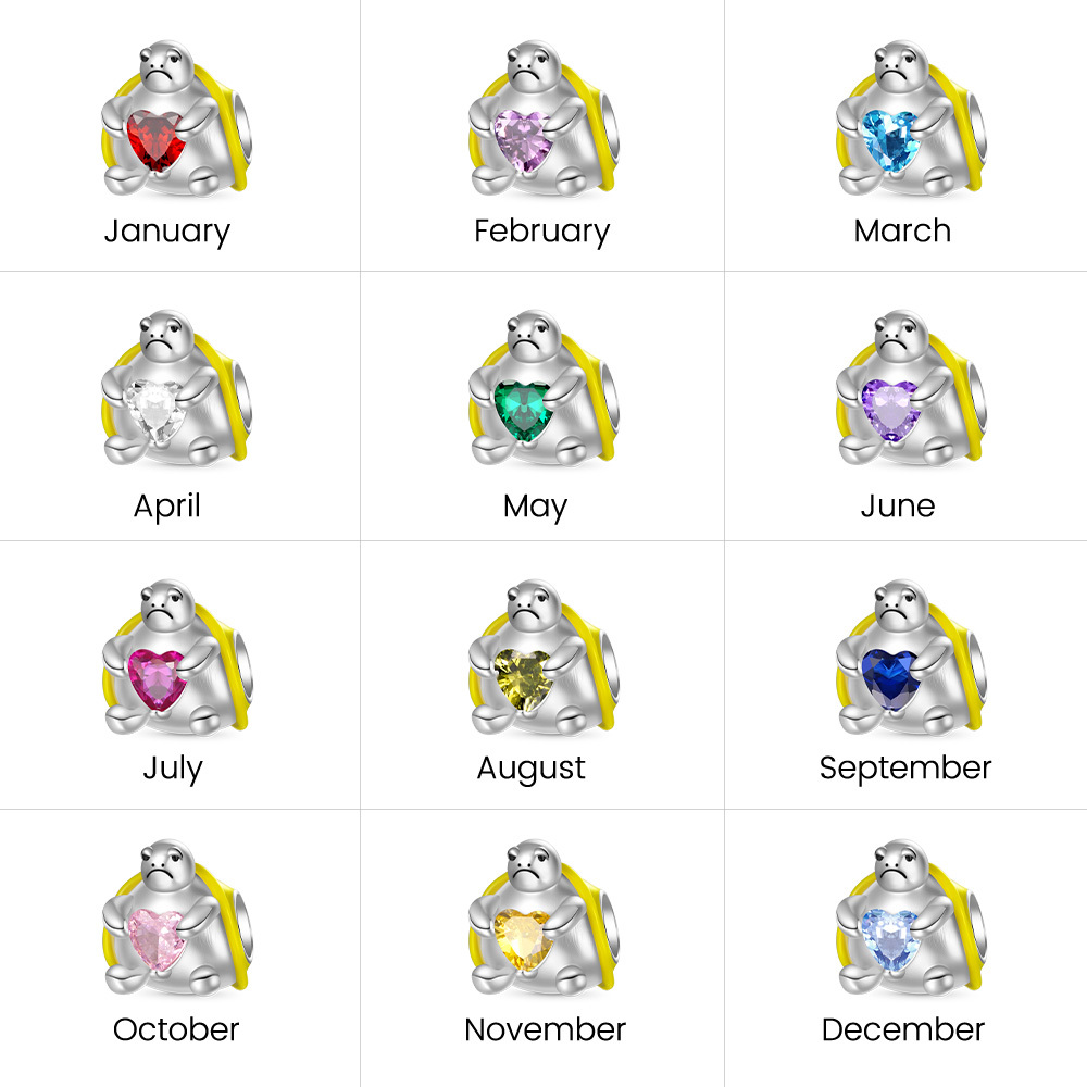 海龜擁抱愛心珠飾 image number 3