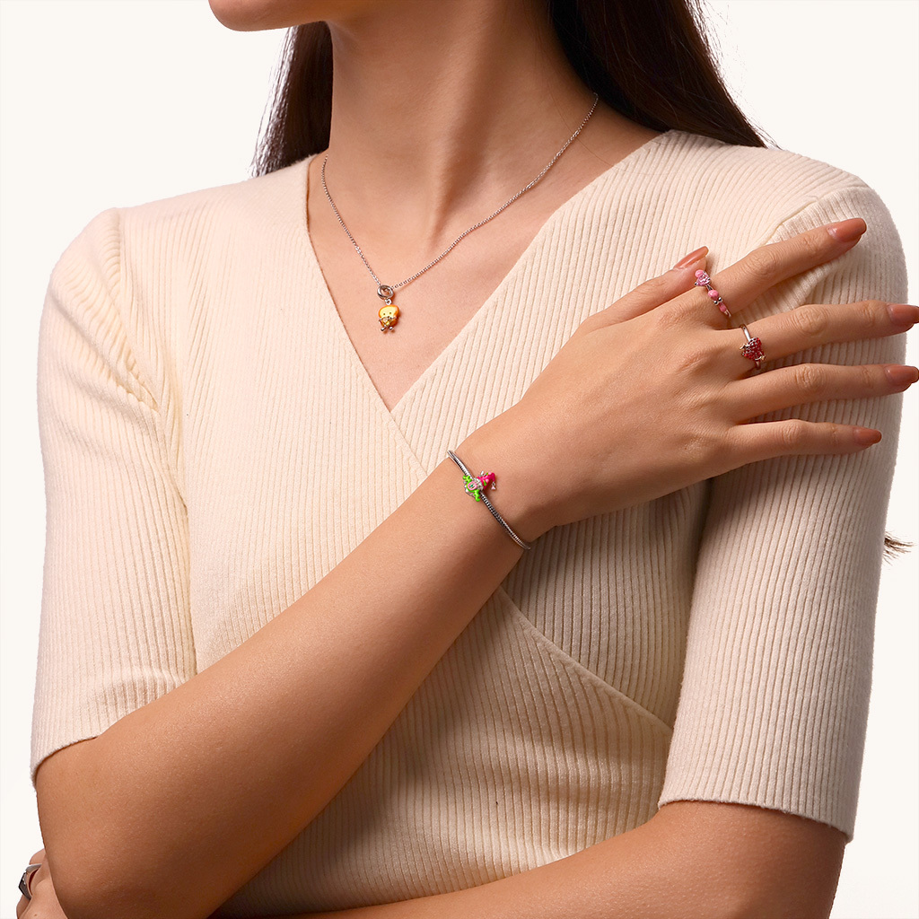 媽媽地精花卉珠飾 image number 3