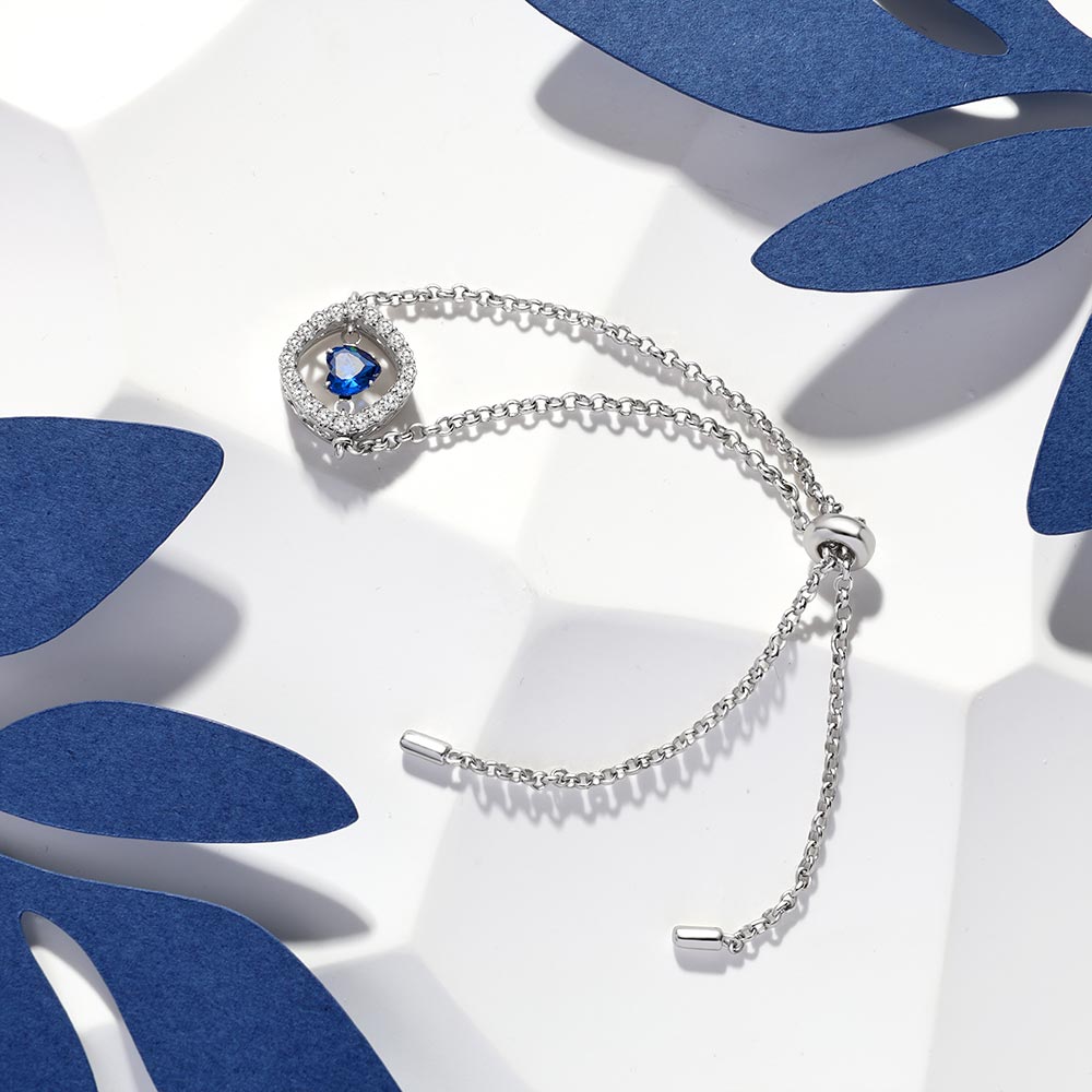 跳動鑽石可調式鏈條手鍊 image number 4