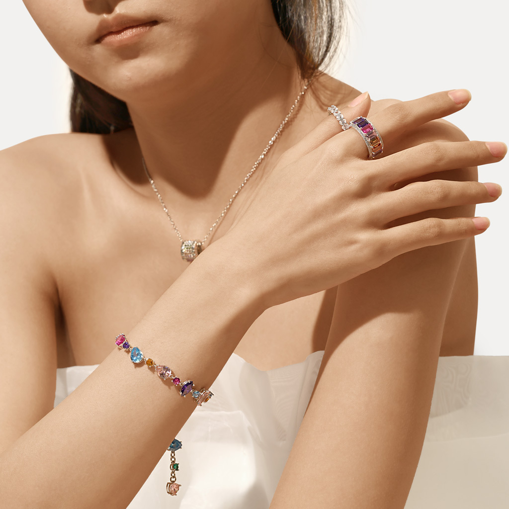 長方形切割彩虹戒指 image number 4